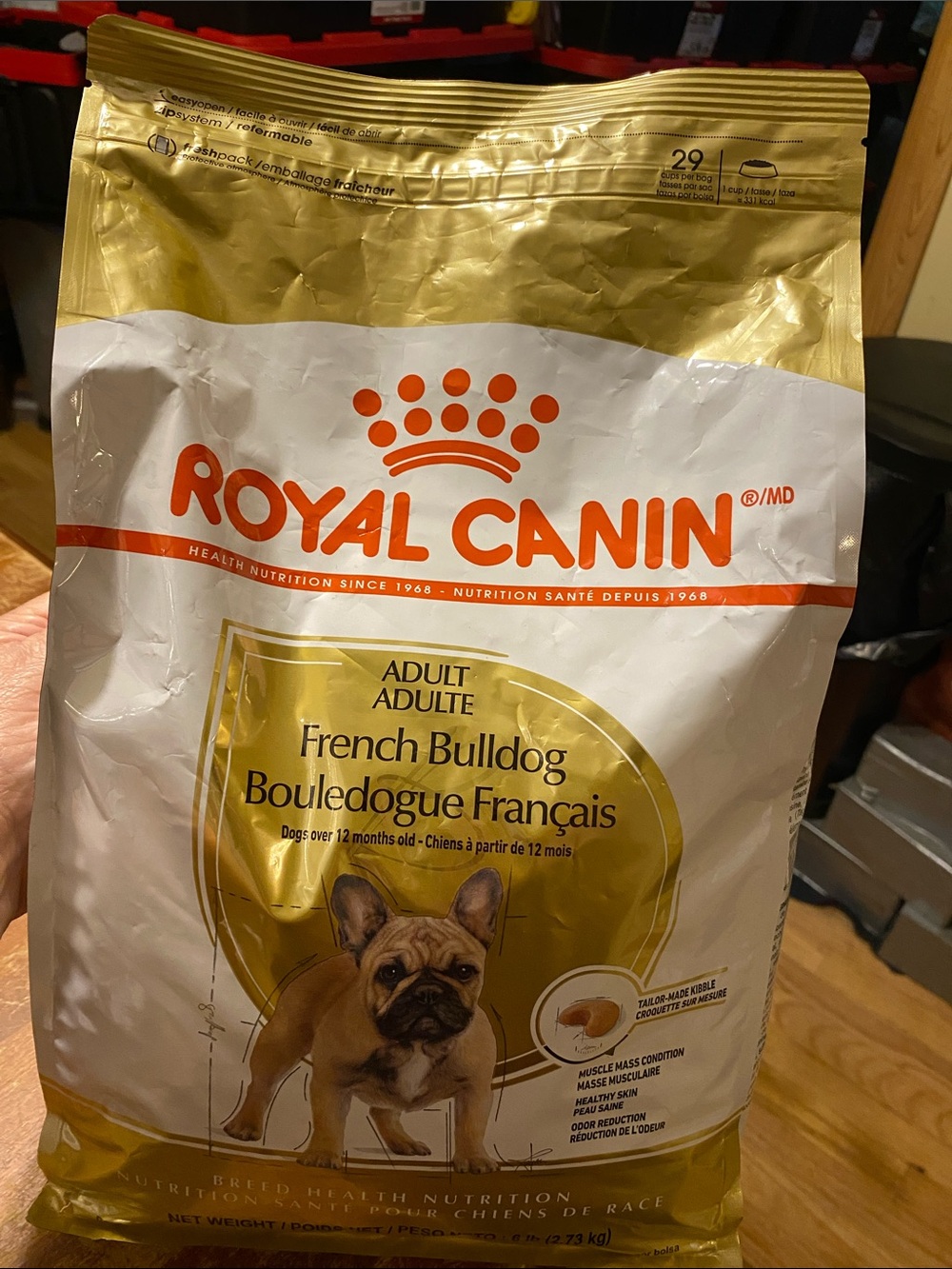 Adult French Bulldog Dry Dog Food - Gold